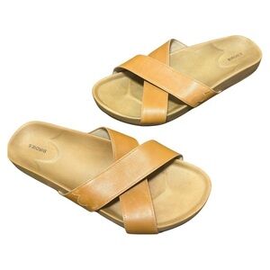 Birdies tan leather sandals size 7.5
